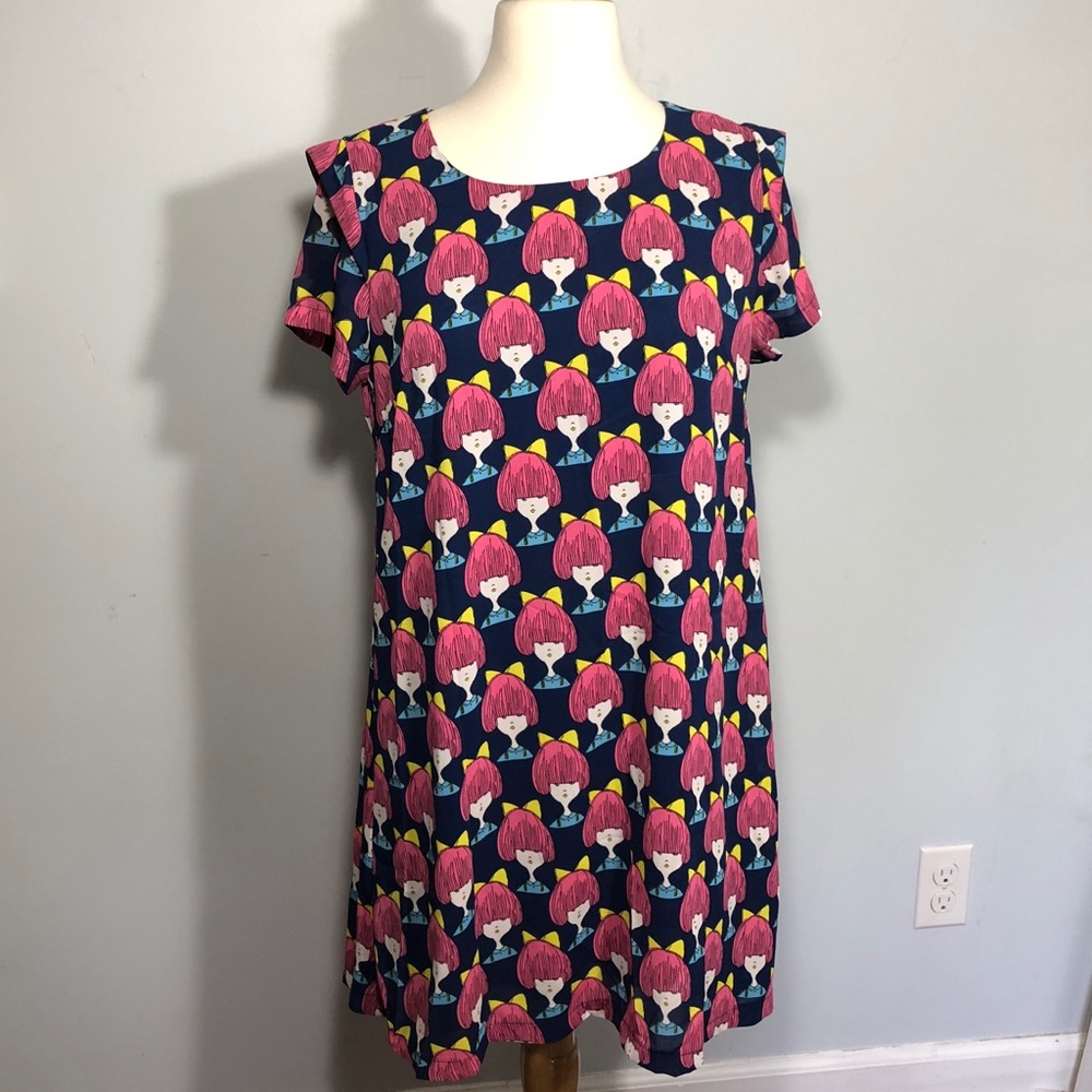 Kling Dress Blue with Girl Faces